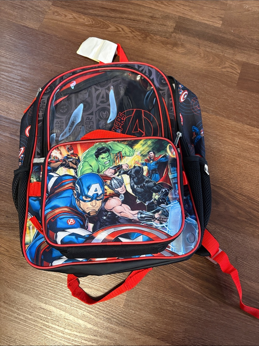 Avenger Kids Backpack - Red, Black, Blue
